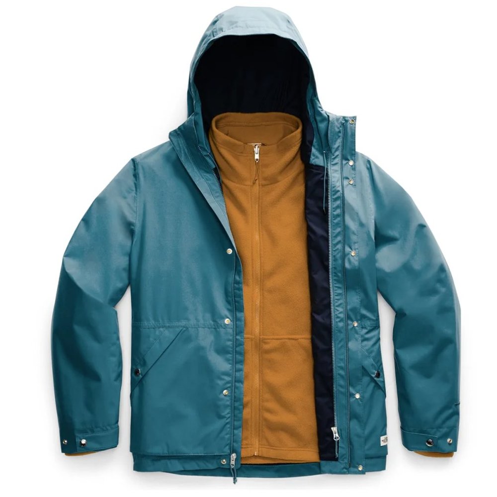 The North Face Triclimate Jacket Blue w/removable fleece yellow (3 in 1)